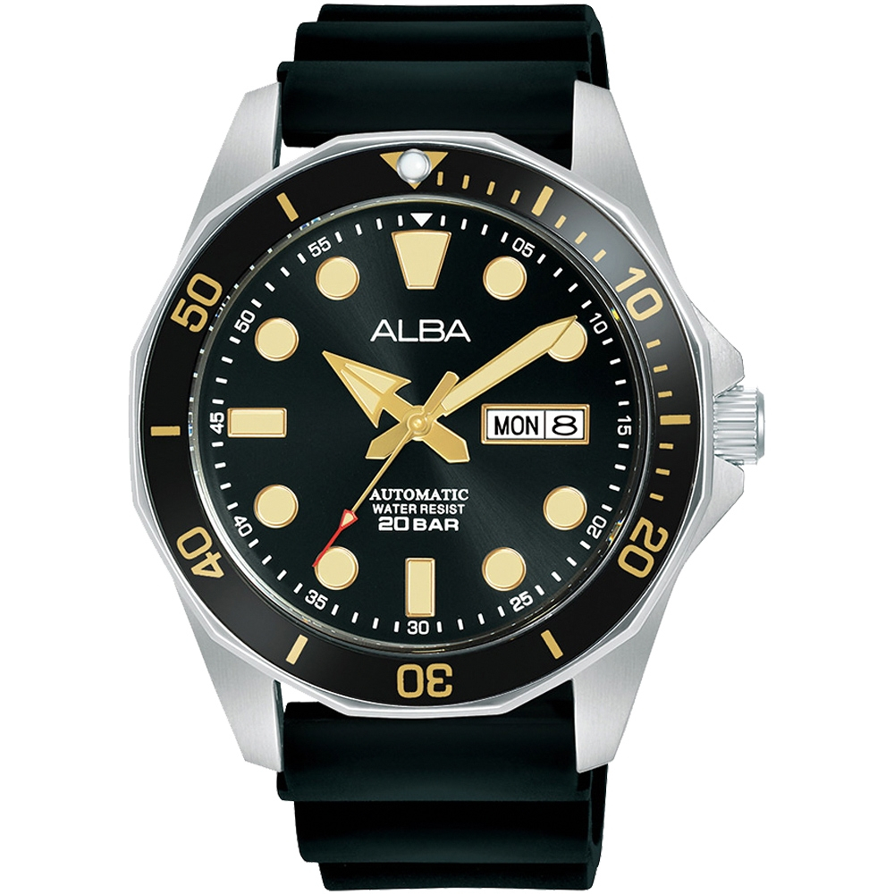 ALBA 雅柏 Tokyo Design 潛水風格機械錶-43mm  AL4553X1/Y676-X063C, , large
