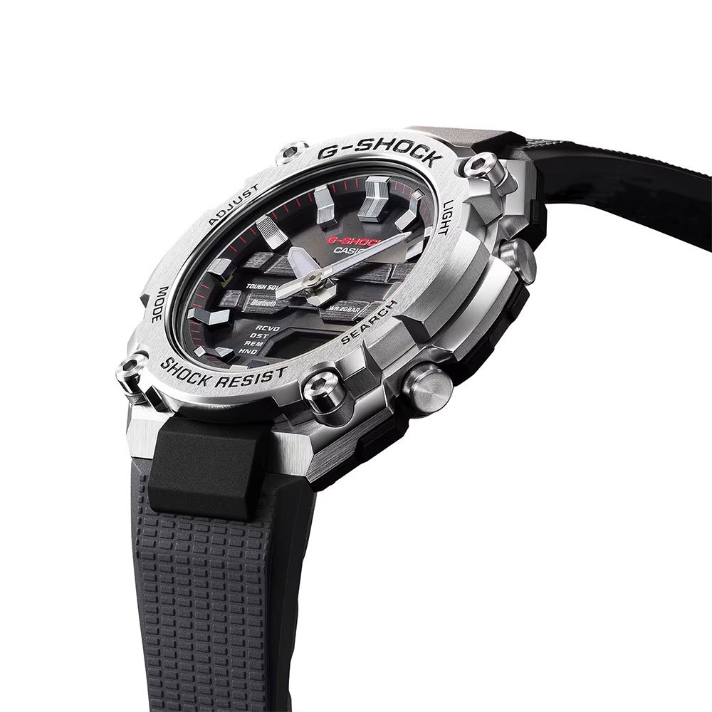CASIO 卡西歐G-SHOCK 纖薄太陽能藍芽手錶 GST-B600-1A, , large
