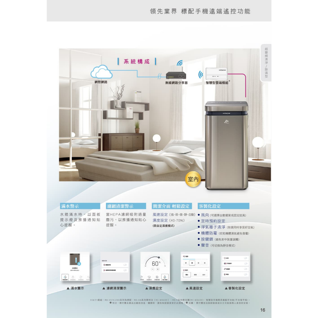 【HITACHI 日立】23公升超變頻清淨型除濕機RD-460VC極光鈦, , large