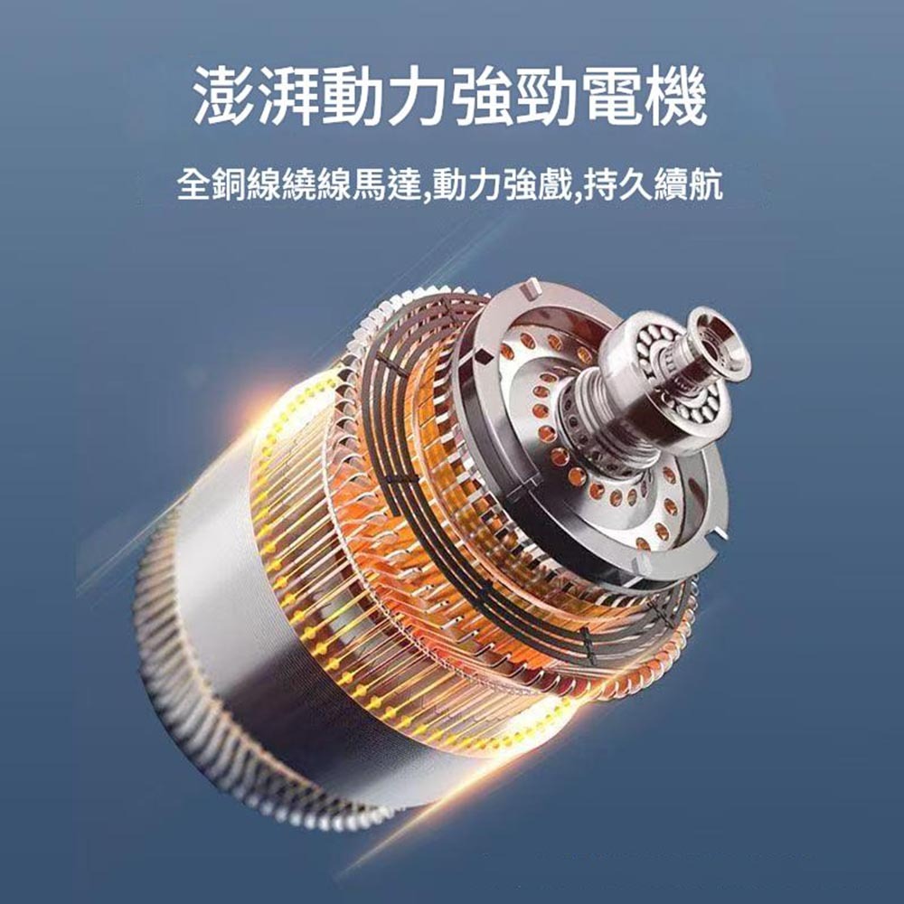 8寸金屬款鋰電風扇5節1電1充, , large