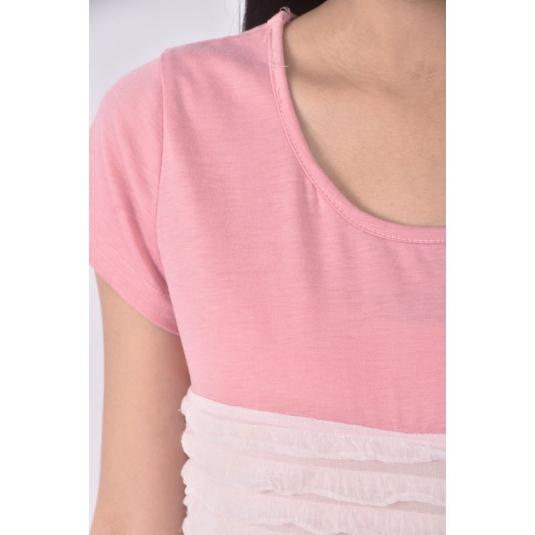 (S) liville質感層次粉色洋裝二手衣, , large