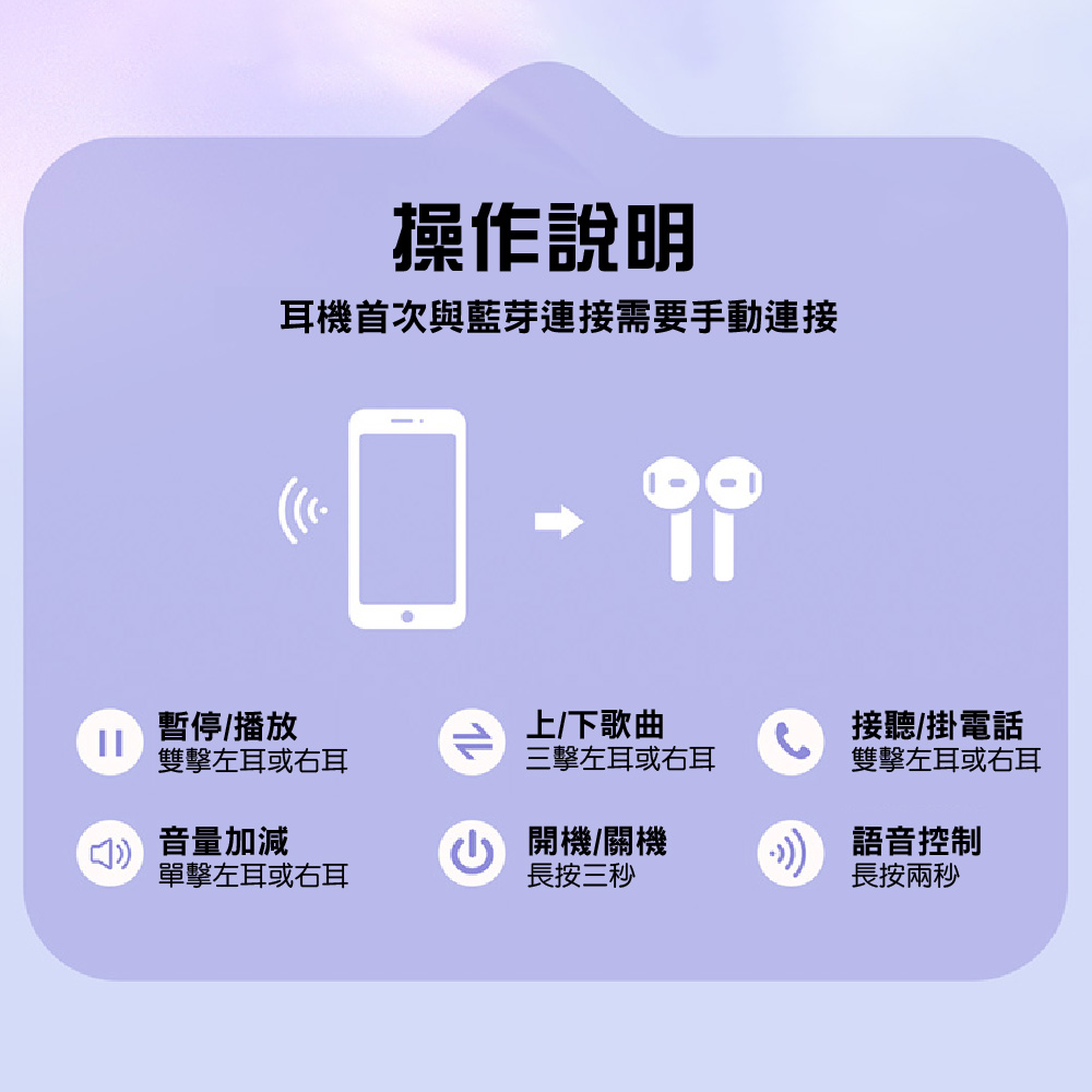 CEOMATE AI Real-Time Translation In-Ear Bluetooth Earbuds CME-AE1280 (Black/White), , large