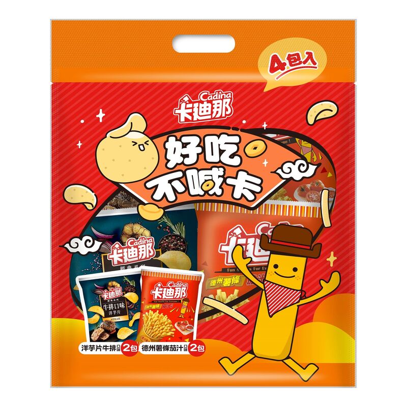 卡迪那洋芋片德州薯條綜合分享包, , large