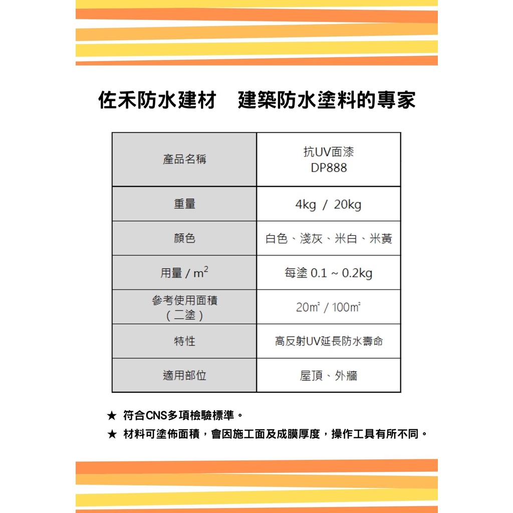 [樂施達]佐禾 邁克漏 彈性防水遮熱抗UV面漆（DP888）, , large