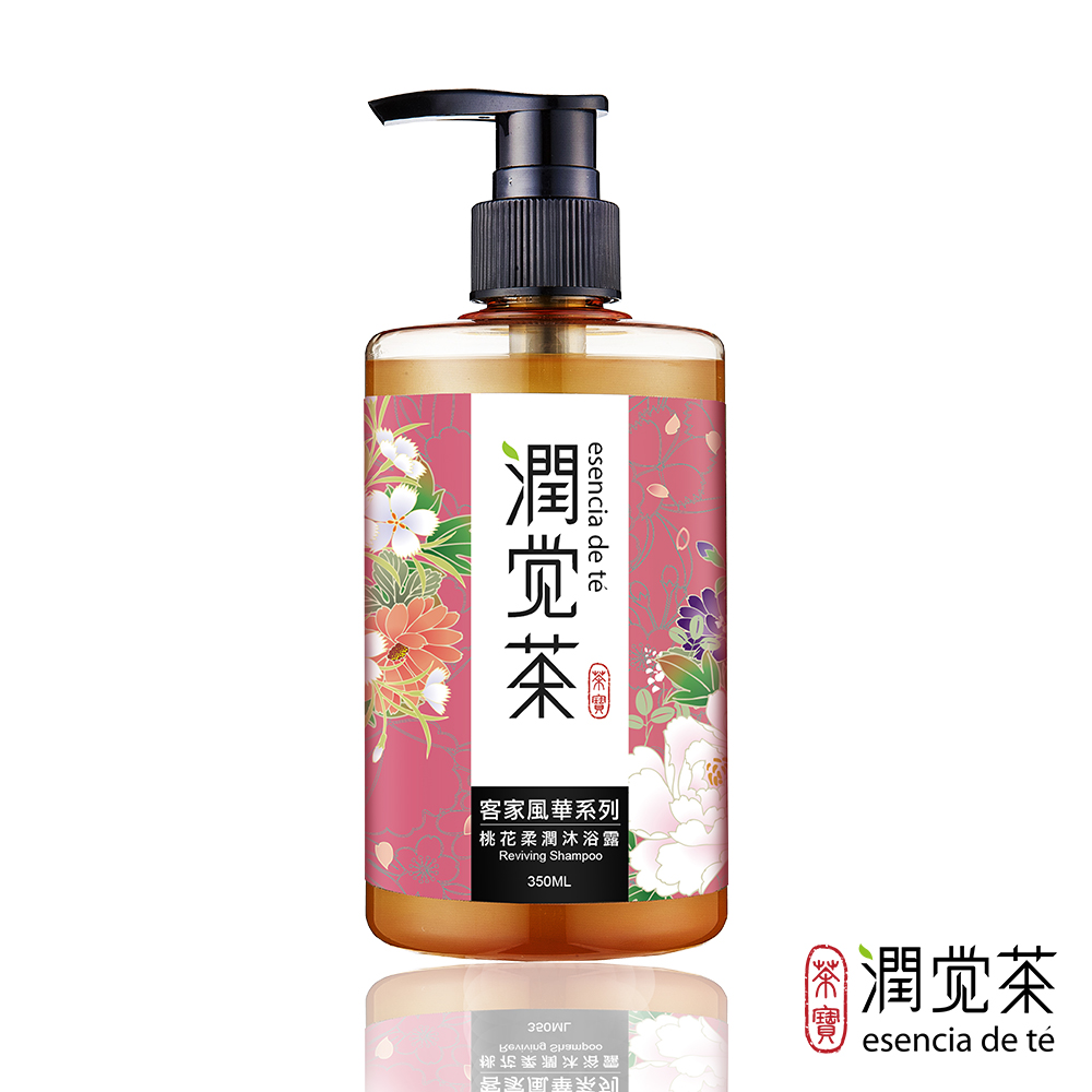 [茶寶]潤覺茶 桃花植潤茶籽沐浴露 350ml, , large