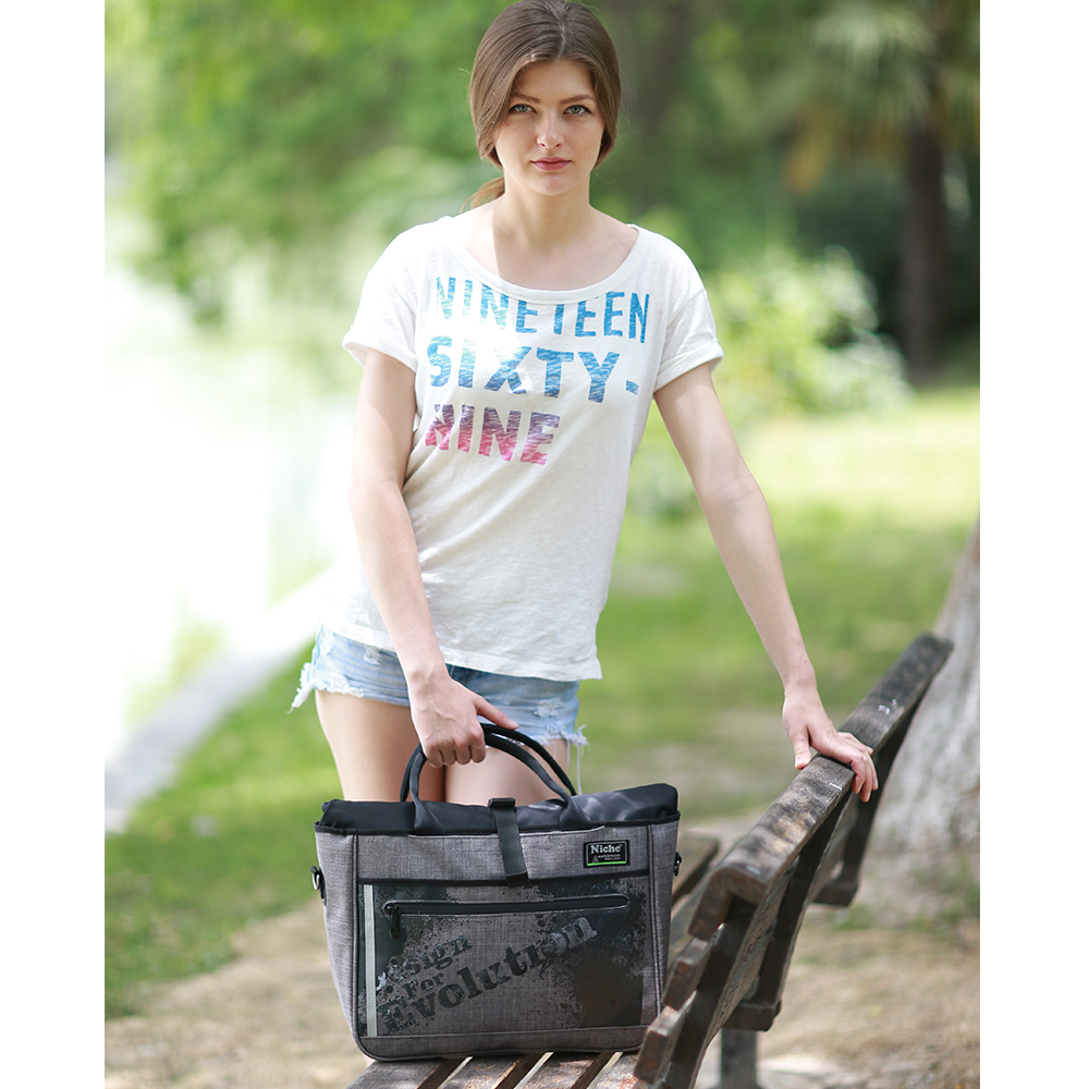 【Niche 樂奇】捲蓋式防水托特包 公事包 手提包 N-5213, , large