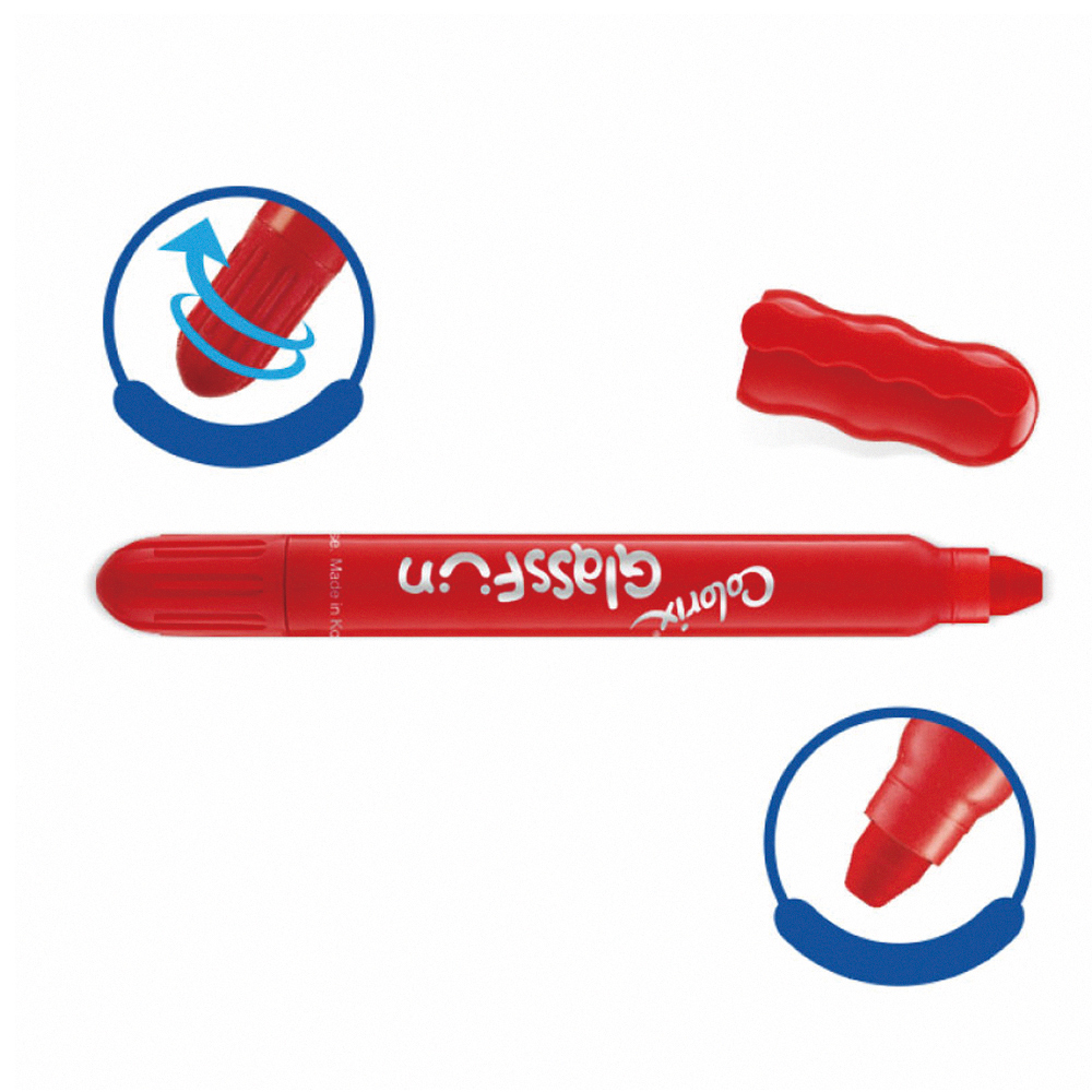 【韓國AMOS】6色玻璃蠟筆, , large