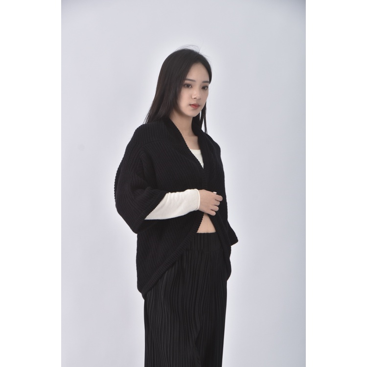 (XL) 質感黑色罩衫二手衣, , large