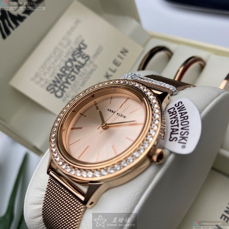 [星晴錶業]AnneKlein手錶,36mm,AN00291玫瑰金色錶面可更換錶殼玫瑰金色米蘭錶帶款, , large