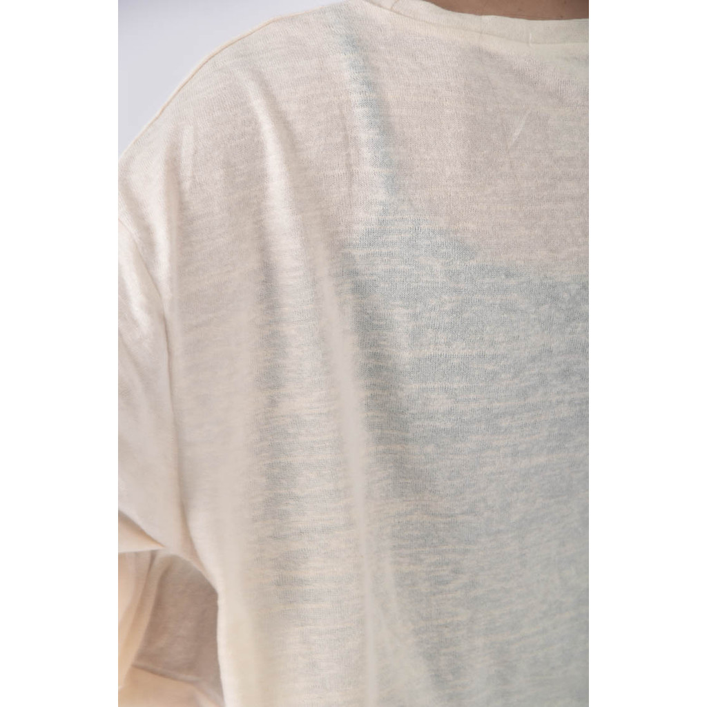 (2XL) 透紗白色長袖上衣二手衣, , large