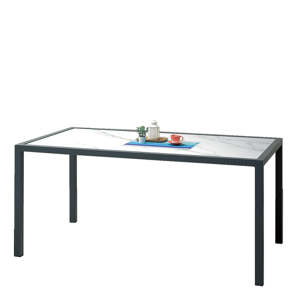 【Hampton 漢汀堡】法亞戶外岩板餐桌-深灰, , large