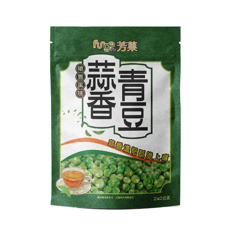 ChatGPT 說：  [Wanxin] Fungo Garlic Green Peas 240g (2-Pack), , large