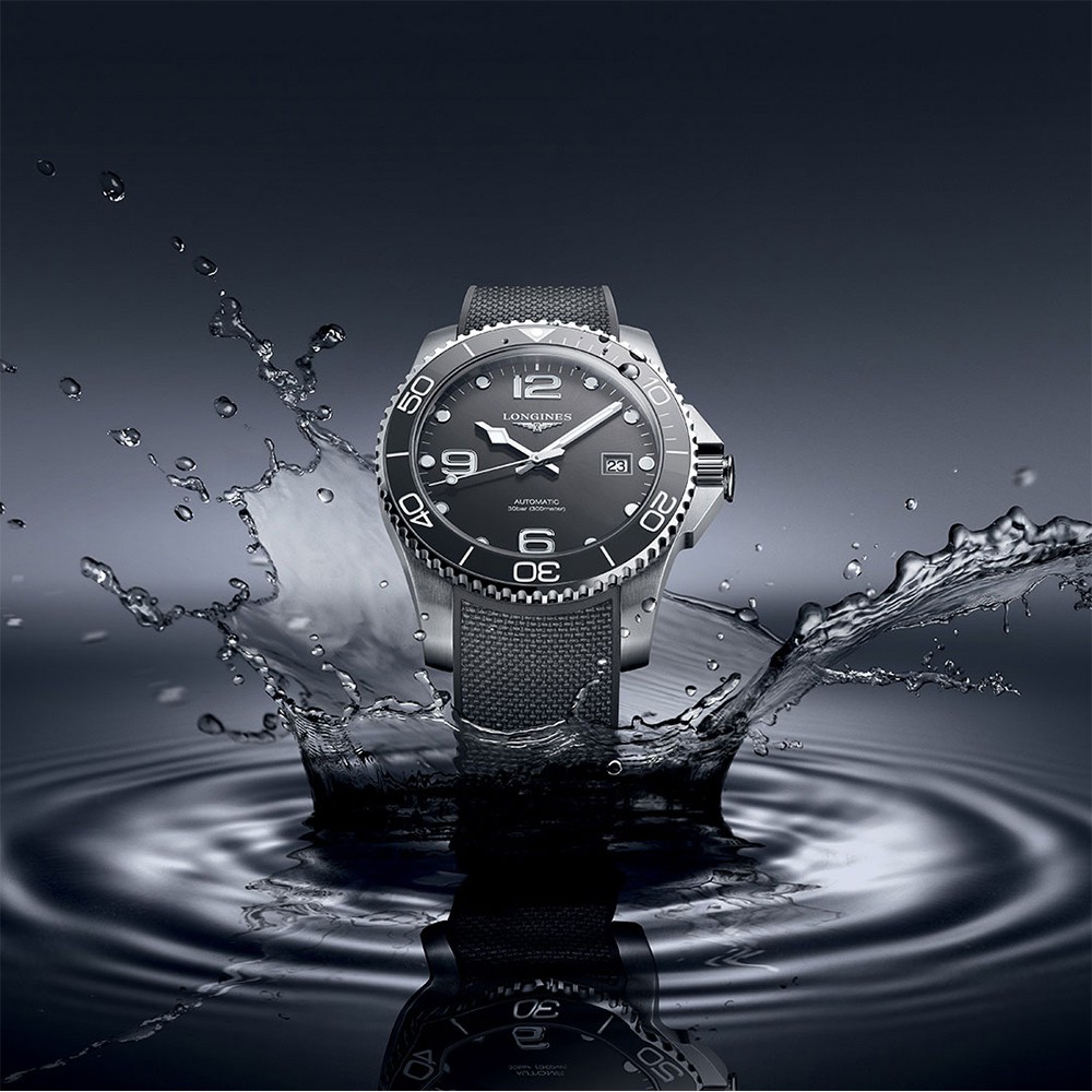 LONGINES 浪琴 深海征服者浪鬼陶瓷潛水機械錶-灰/43mm L37824769, , large