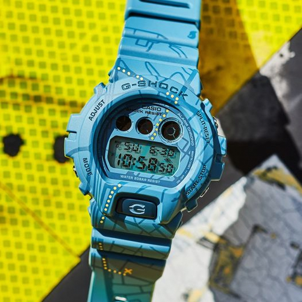 CASIO 卡西歐 G-SHOCK 澀谷尋寶 街頭復古風電子錶 DW-6900SBY-2, , large