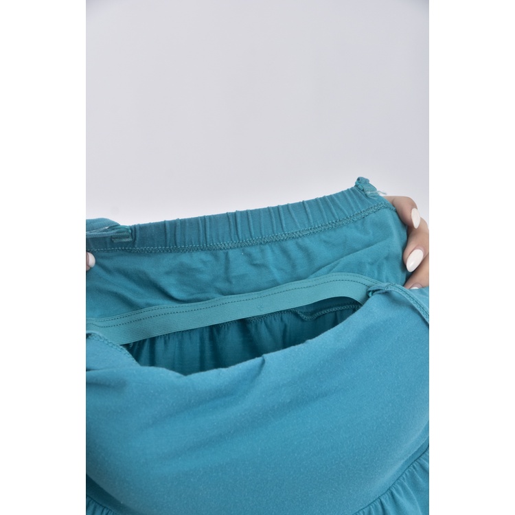 (S) uniqlo質感棉質無袖綠色上衣二手衣, , large