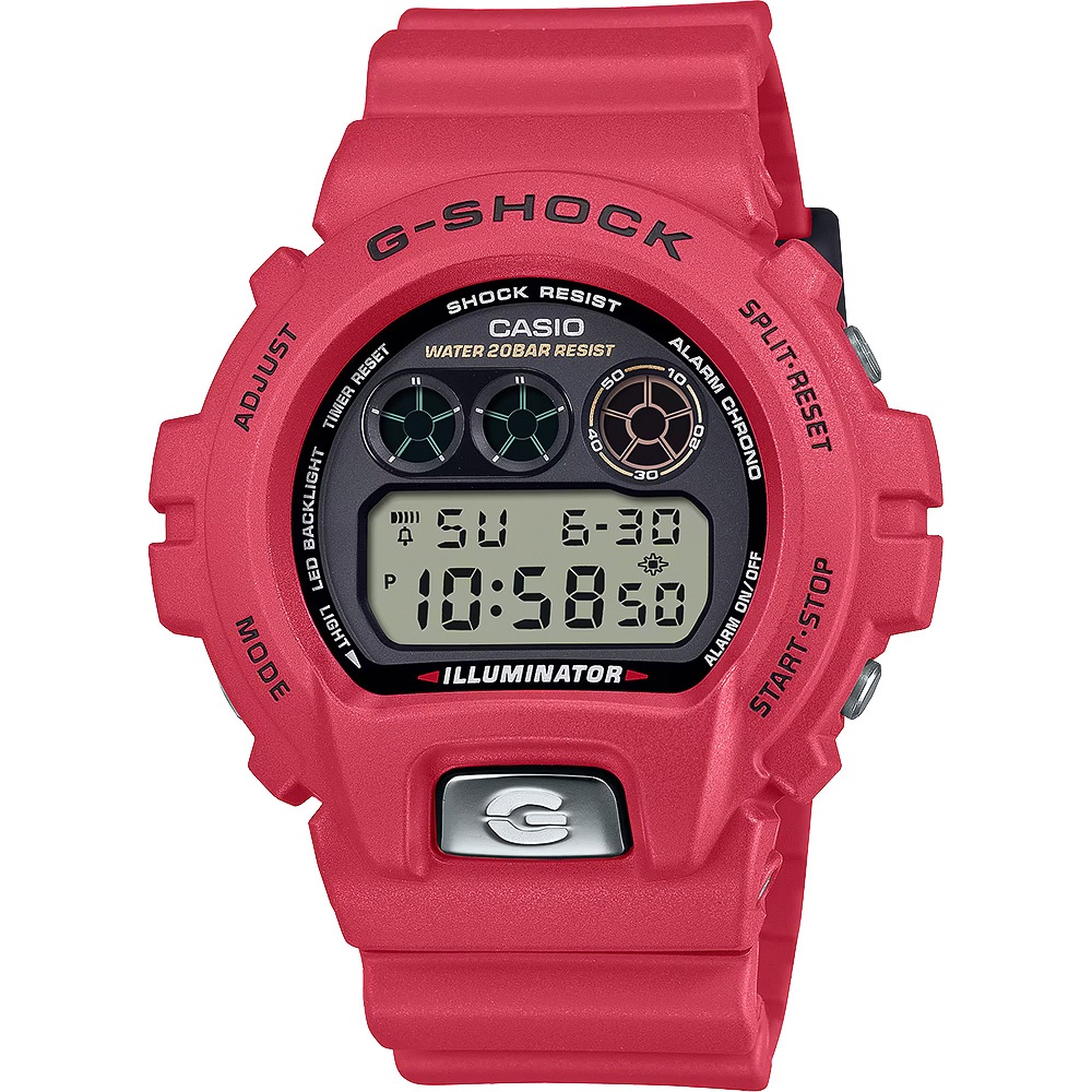 CASIO 卡西歐 G-SHOCK 30周年紀念版 電子錶 手錶-紅 DW-6900TR-4, , large
