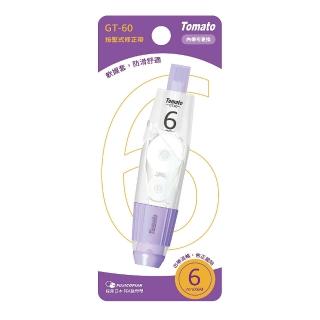 【Tomato】按壓式修正帶 GT-60 紫 6mm x 6M /卡 33303, , large