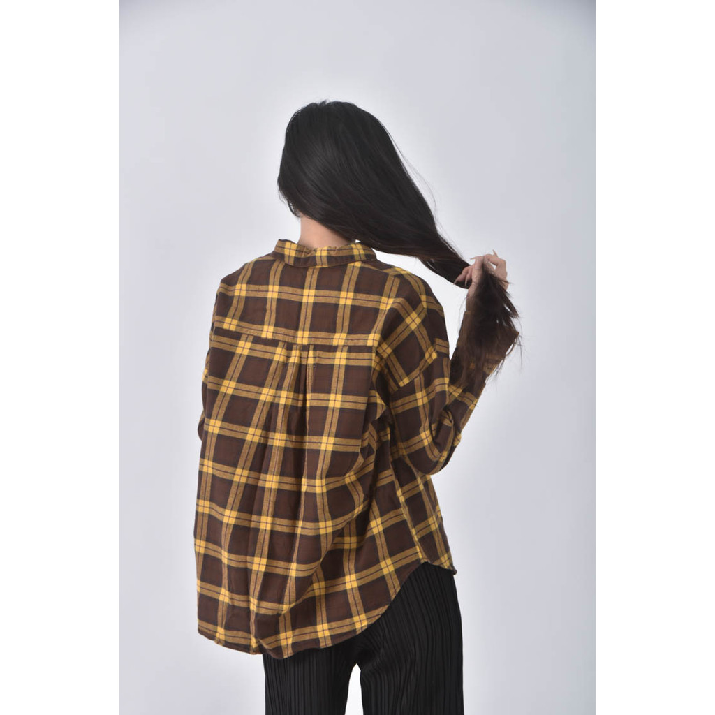 (XL) uniqlo棉質純棉黃色長袖上衣二手衣, , large