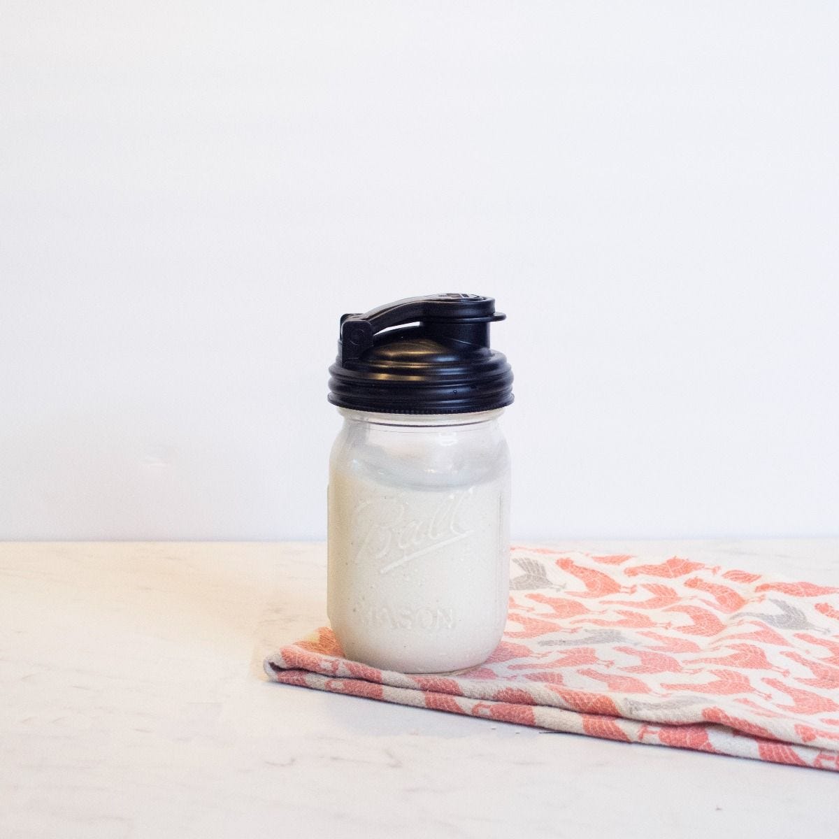 reCAP® 16oz Pint Mason Jar POUR cap Lid Regular Mout-Black, , large