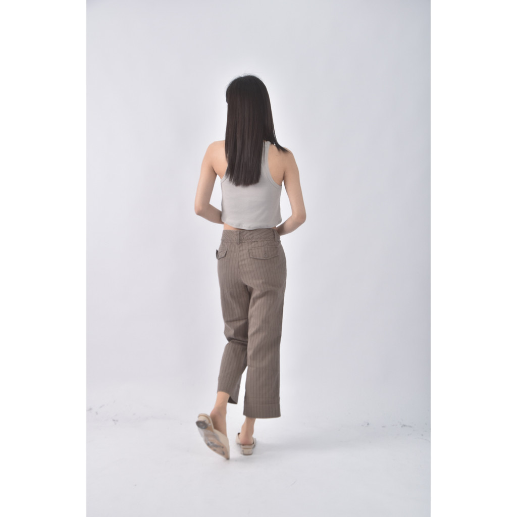 (3XL) hangten tienoiyy條紋綠色長褲二手衣, , large