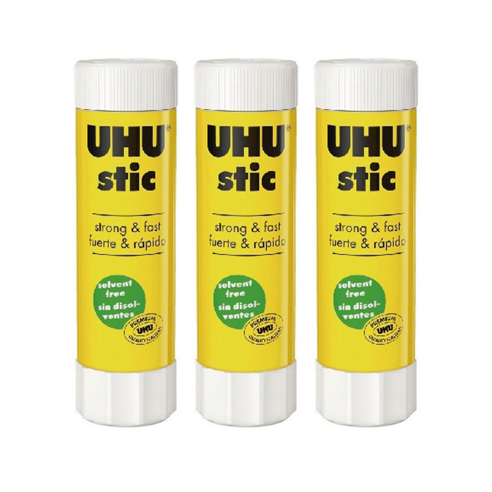 【德國 UHU】口紅膠 大 40g 無毒性 3支 /組 UHU-014(德國製), , large
