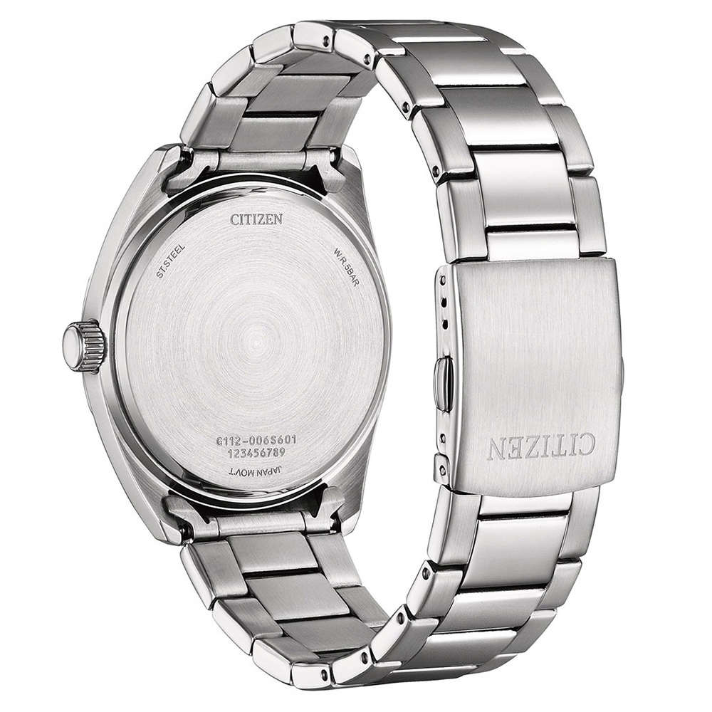 CITIZEN 星辰 限量 紳士日期手錶 送禮-銀x香檳金/41mm BI5110-54B, , large