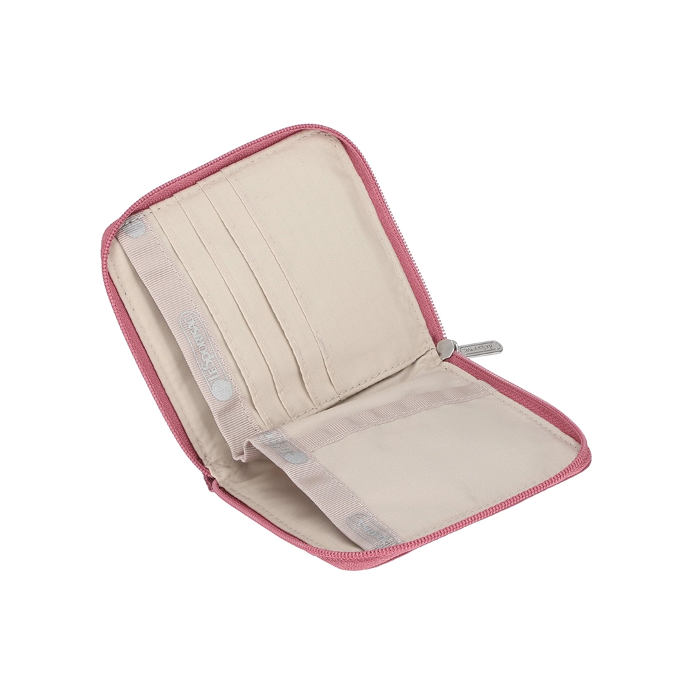 |快速出貨|Lesportsac Compact Zip Wallet 極簡輕薄錢包 送禮-桃紅色, , large