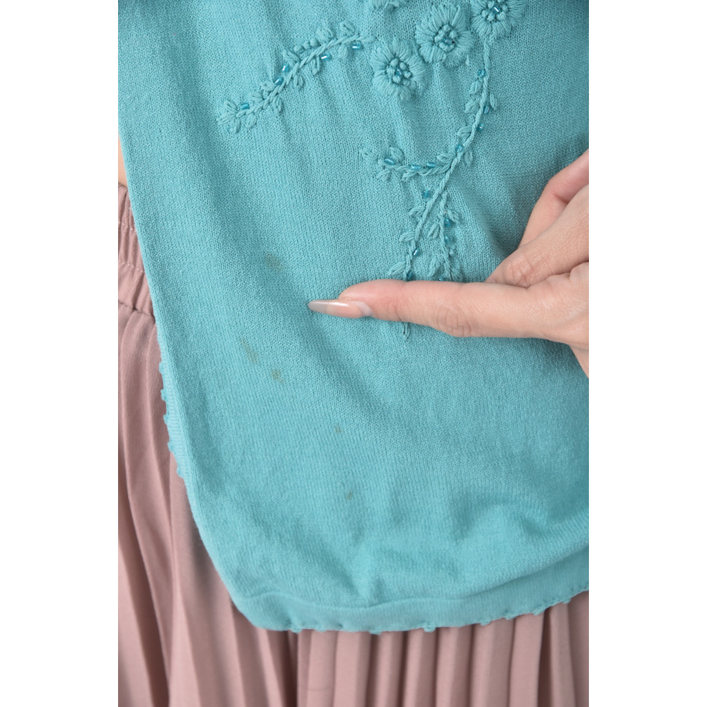 (M) 卓蓉刺繡綠色外套二手衣, , large