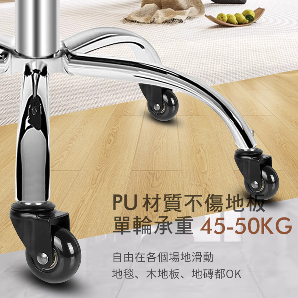 G+ Home No-Assembly Modern Cloud Office Chair / Computer Chair &ndash; 2" Solid Black Casters &ndash; Gray, , large