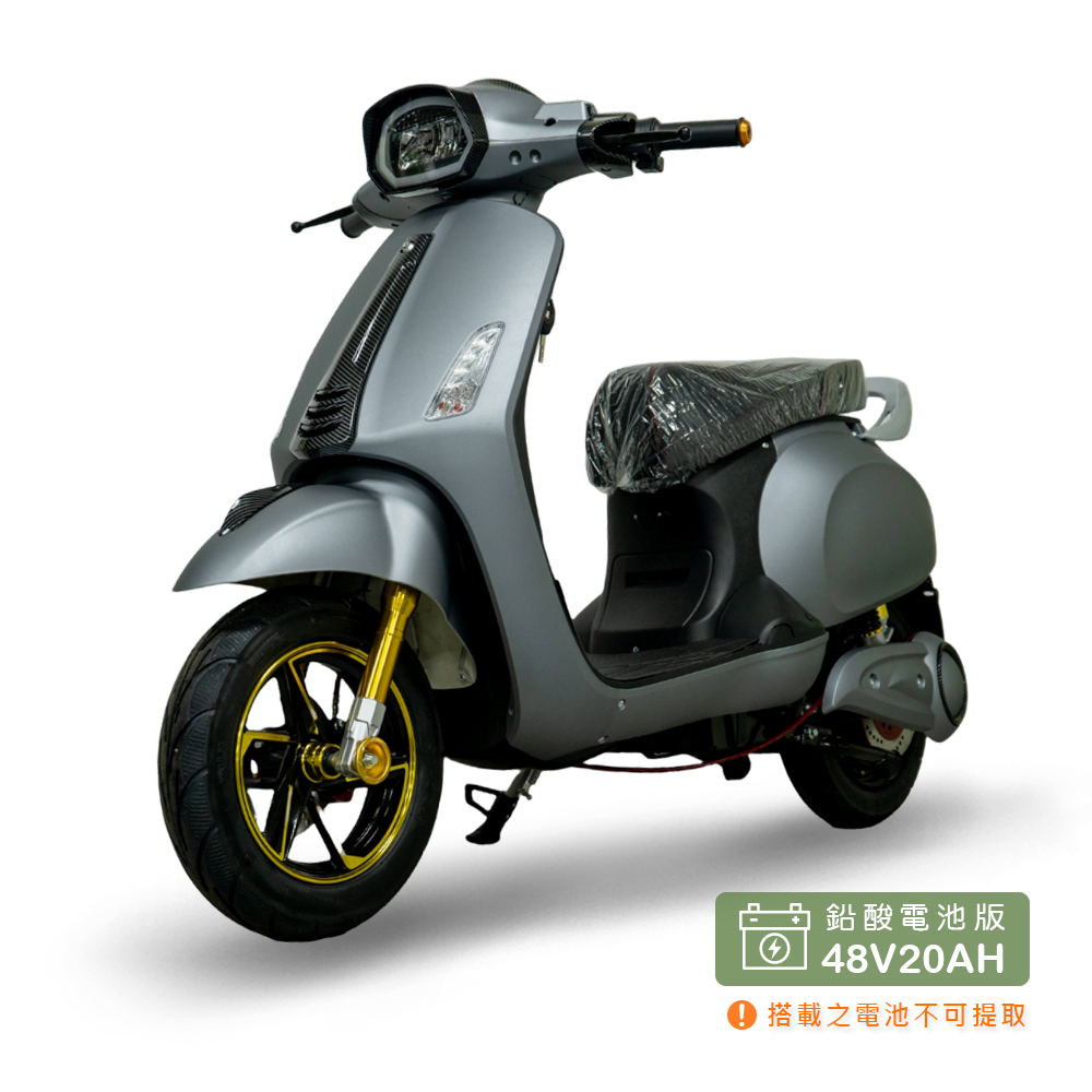 【向銓】 Mini Hero 微型電動二輪車 PEG-082 /鑛達 小偉士 消光灰 (鉛酸電池版/電動自行車), , large