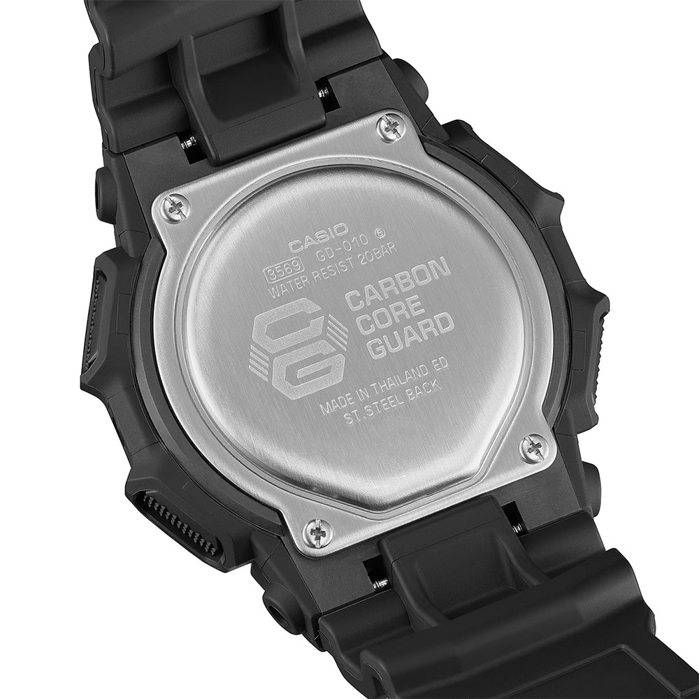 CASIO 卡西歐 G-SHOCK 10年電力 大螢幕電子錶 學生錶 GD-010-1, , large