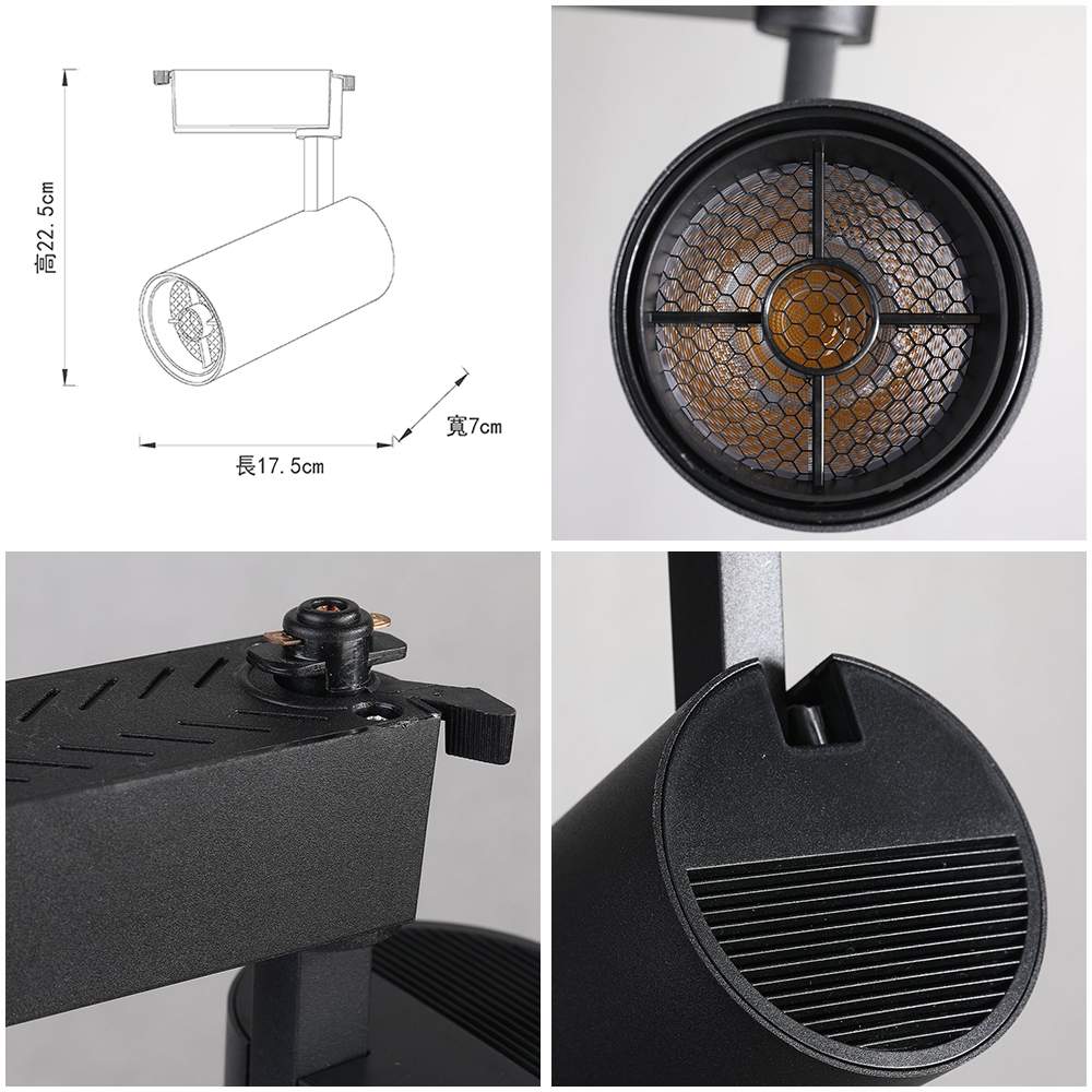 【卡米達】30W LED 軌道燈 黃光(CA1905BK-3000K), , large