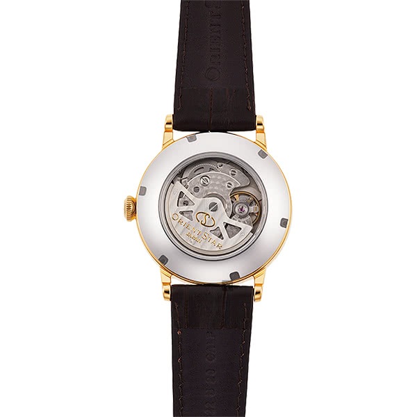 ORIENT 東方錶 東方之星 CLASSIC 羅馬機械錶-金框x咖啡/38.7mm RE-AU0001S, , large