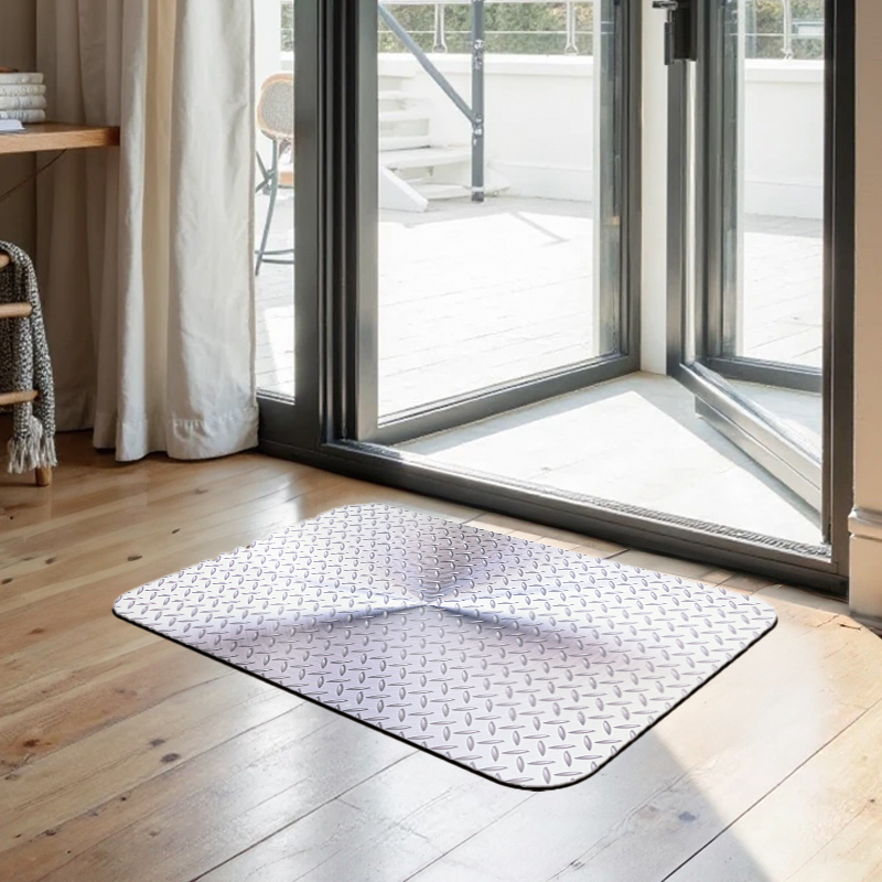 【Monster】 Soft Diatomaceous Earth Printed Mat &ndash; Industrial Loft Style (58x38cm) &ndash; Light Gray, , large