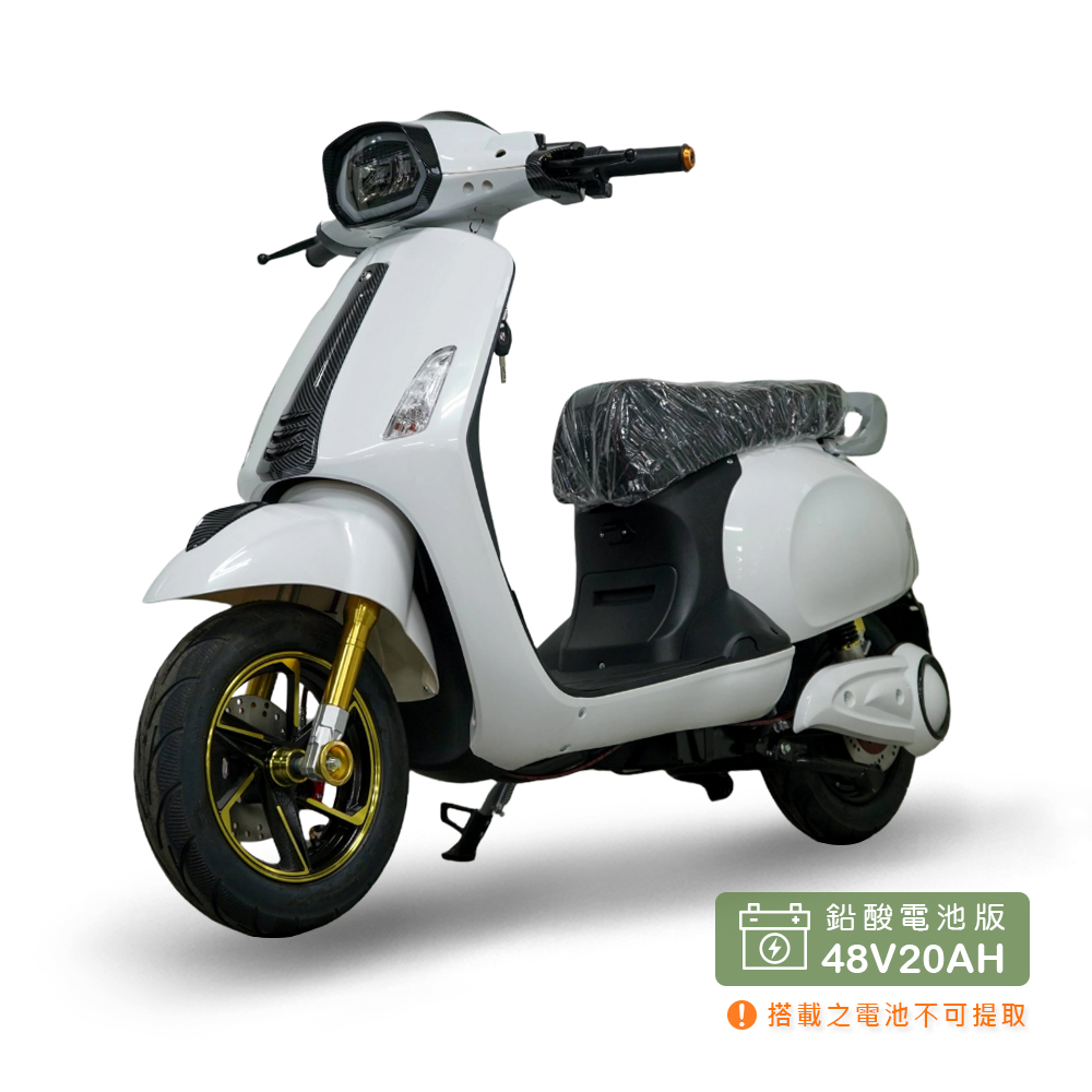 【向銓】 Mini Hero 微型電動二輪車 PEG-082 /鑛達 小偉士 月光白 (鉛酸電池版/電動自行車), , large