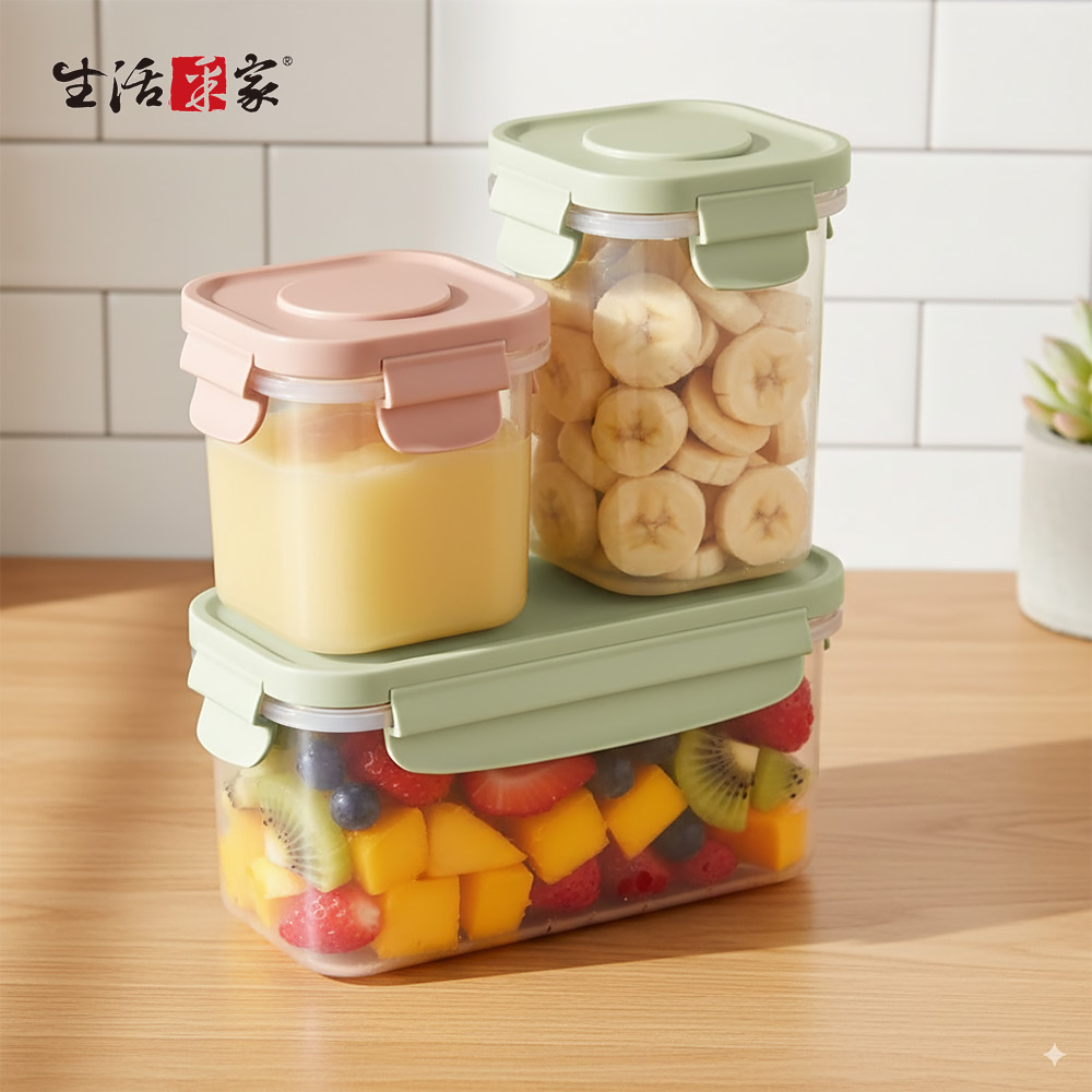 SHCJ 自帶冰磚密封保鮮罐【多款可選】食物低溫保鮮 嬰兒輔食 保鮮盒 密封罐 密封盒 零食罐 儲物罐 保鮮罐, , large