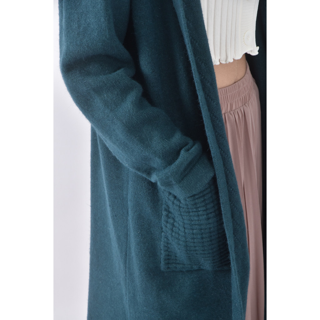 (M) 棉質連帽綠色外套二手衣, , large