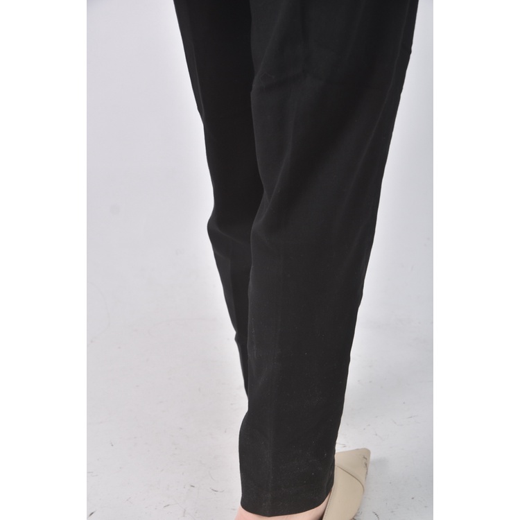 (S) uniqlo高腰質感黑色長褲二手衣, , large