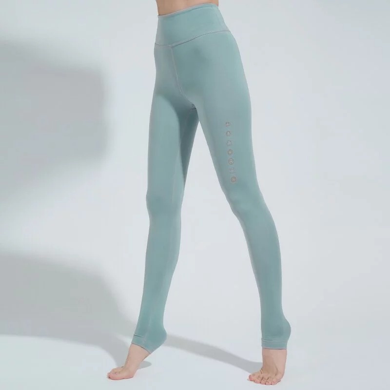 YOGA FLOW Chakra Pants - 脈輪柔彈緊身長褲 - 薄荷綠 Warm Green, , large
