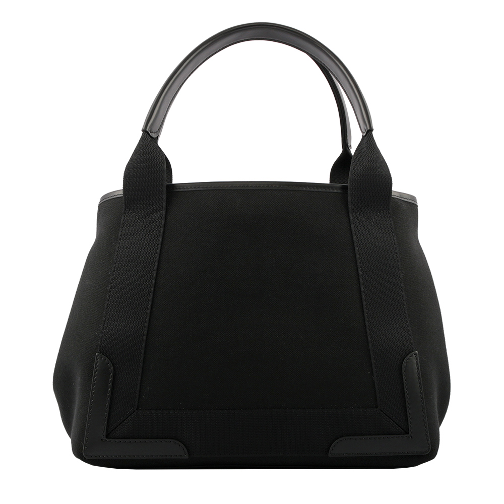 BALENCIAGA NAVY CABAS 帆布手提包/子母包/黑色/S, , large
