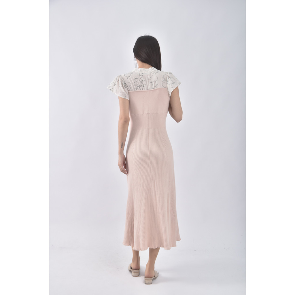 (S) redyazel收腰粉色綁帶洋裝二手衣, , large