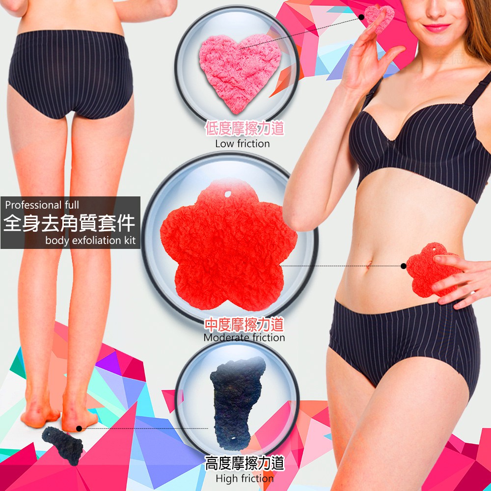 GS MALL 台灣製造 大型角質潔膚片 隨機色 角質 足部保養 去角質 臉部 身體 腳底 去角質 潔膚片, , large