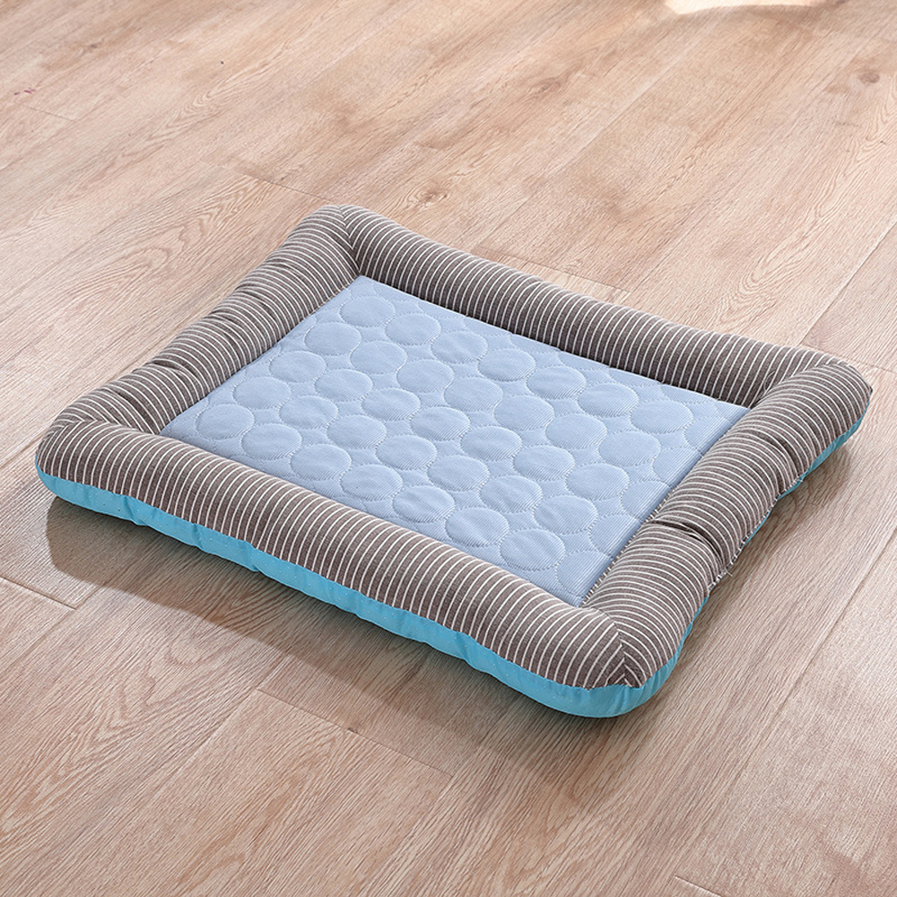 [Pet Cooling Mat] Keeps Cats and Dogs Cool and Comfortable, Ice Silk, Breathable, Anti-Stuffy, , large