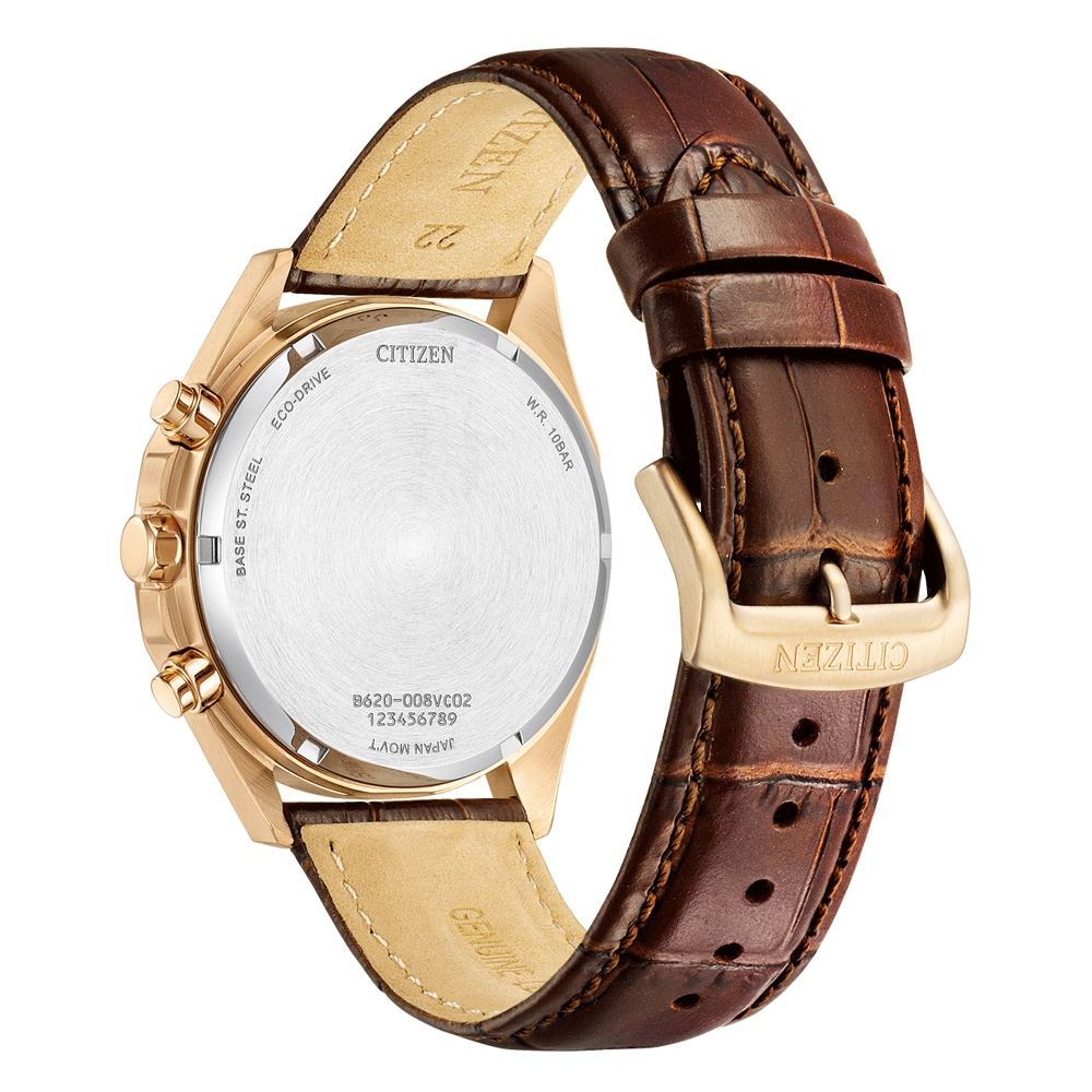 CITIZEN 星辰 光動能紳士計時手錶 CA4593-15A, , large