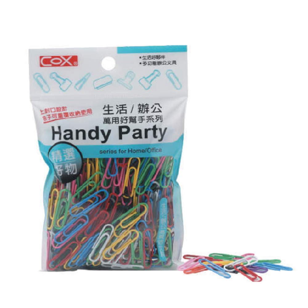 【COX 三燕】28mm 彩色 迴紋針 12包/組 HB-280, , large