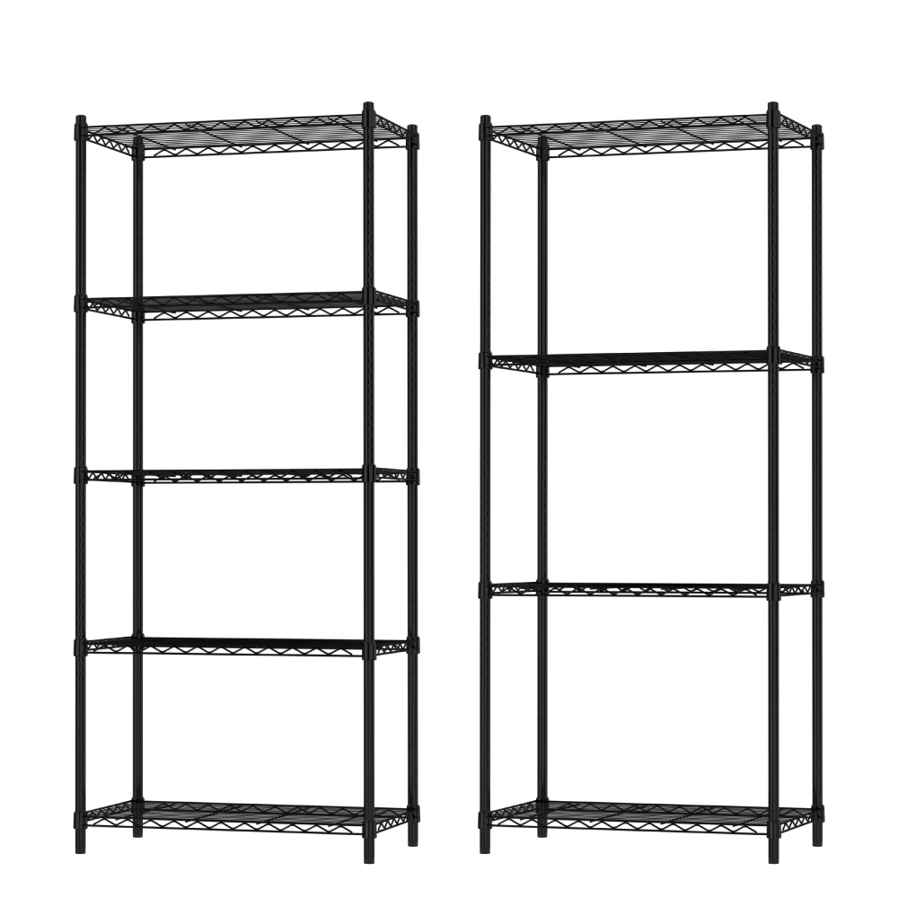 【KIWISH】75X46系列層架 輕型四層 五層架 層架 鐵架 收納架 置物架 波浪架 鐵力士架 收納櫃, , large