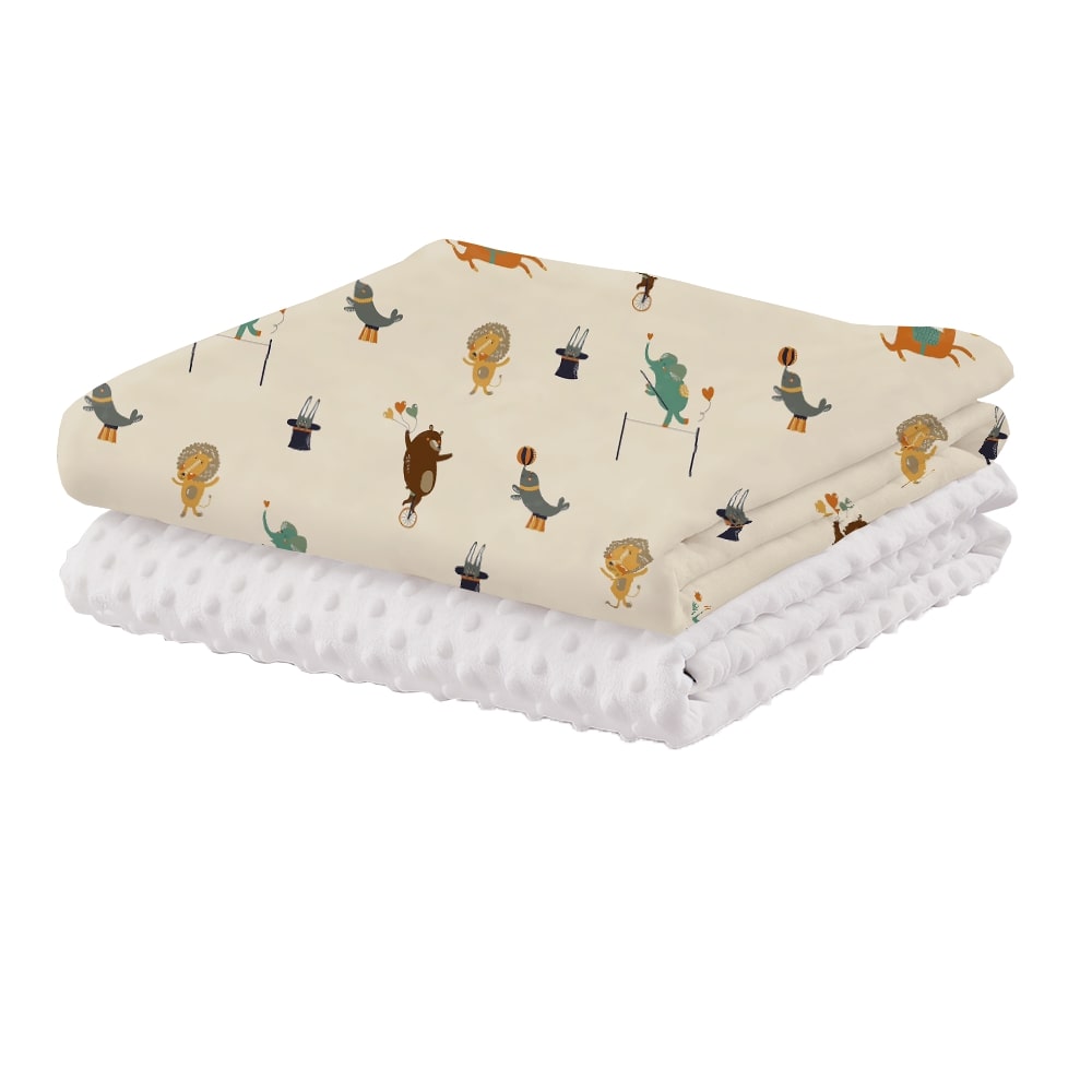 HABABY雙面魔豆毯馬戲團款130x100cm