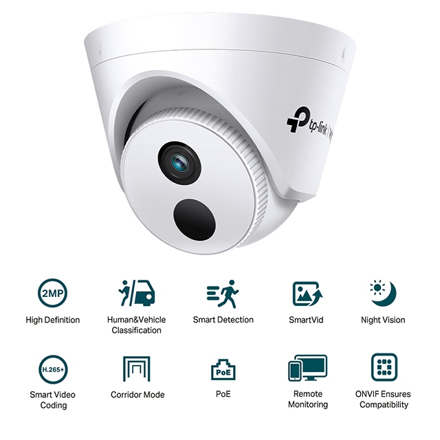 TP-LINK 昌運監視器組合 VIGI NVR1008H-8MP 8路主機+VIGI C420I 2MP網路攝影機*6, , large