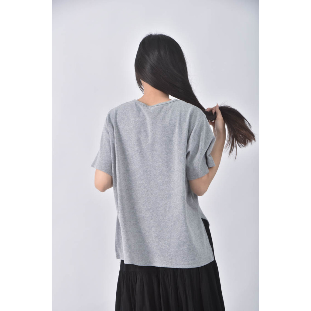 (L) lovfee灰色短袖上衣二手衣, , large