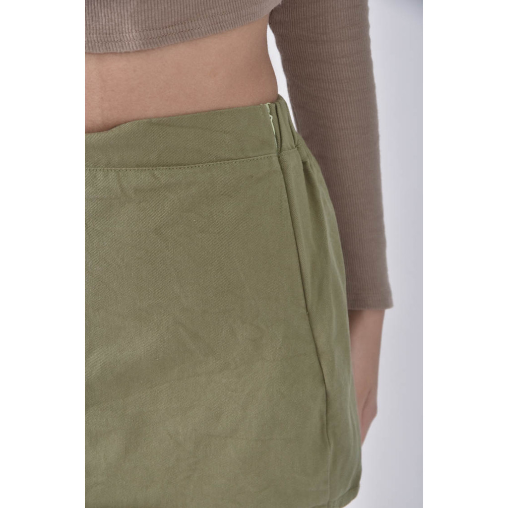 (S) 【粿粿私服】綠色褲裙二手衣, , large